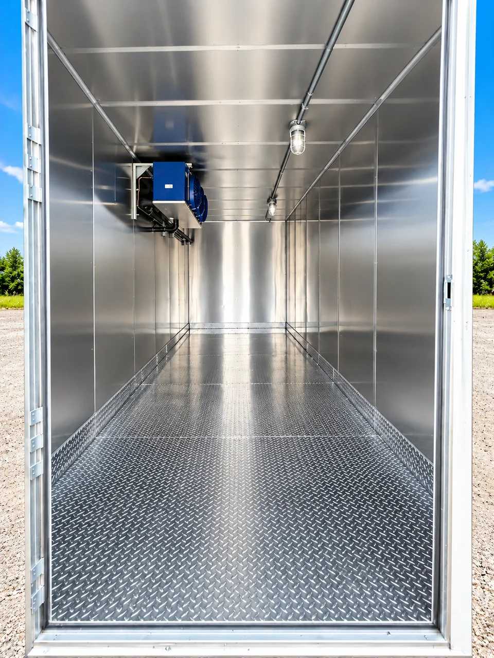 20ft Refrigerated Container (Tier 1-4): 20ft refrigerated trailer cold storage interior